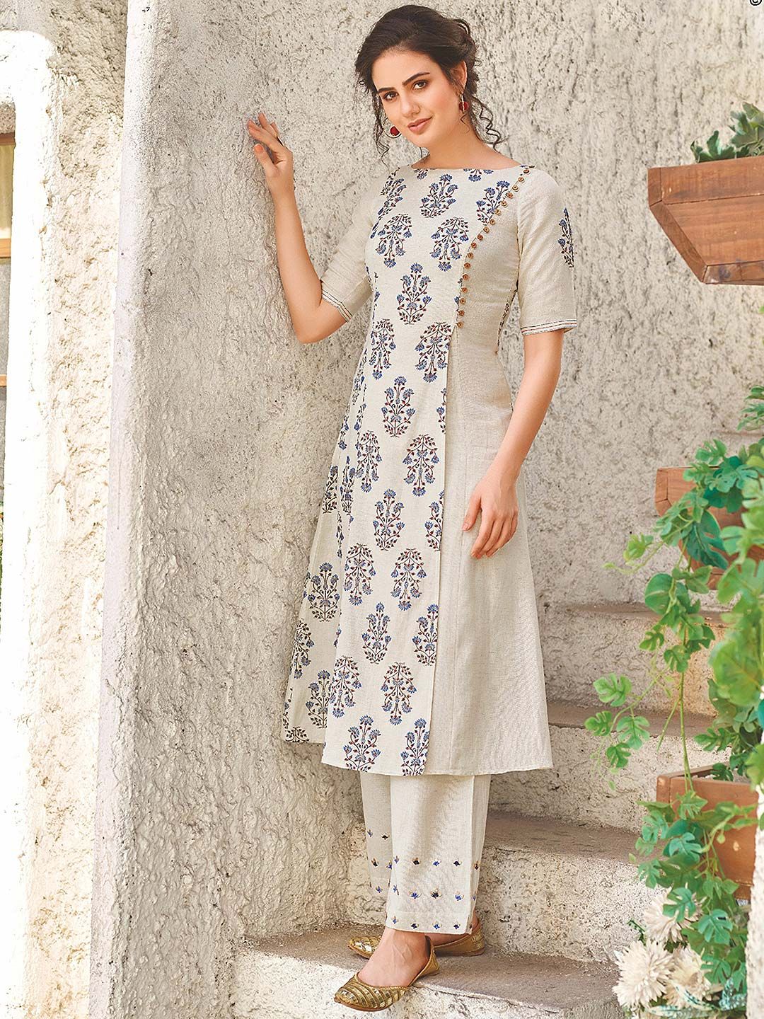 boat neck kurti